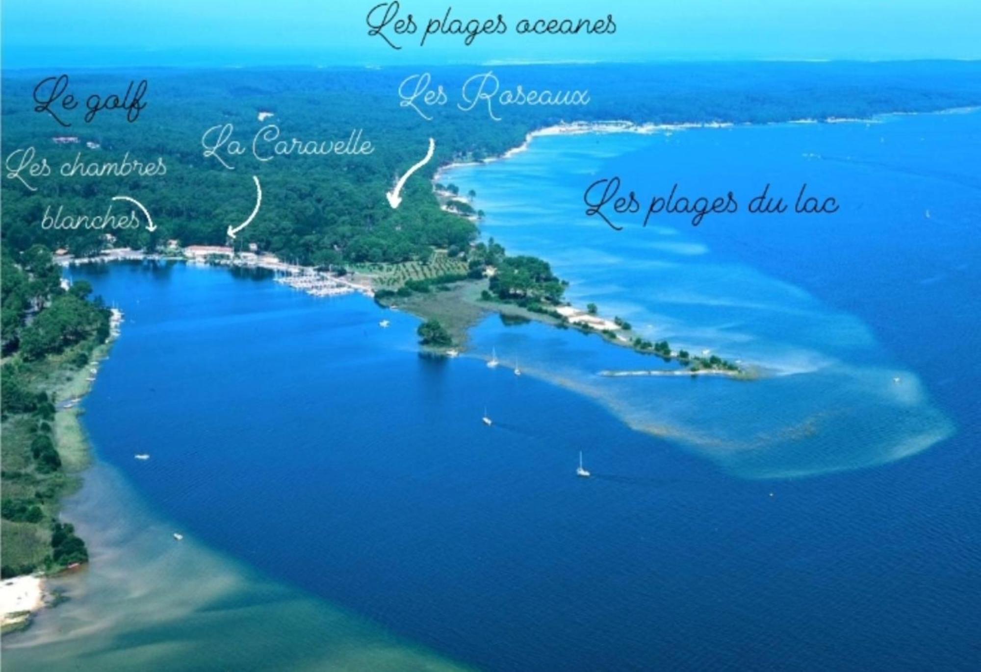 Studio mansardé climatisé les roseaux Biscarrosse Extérieur photo